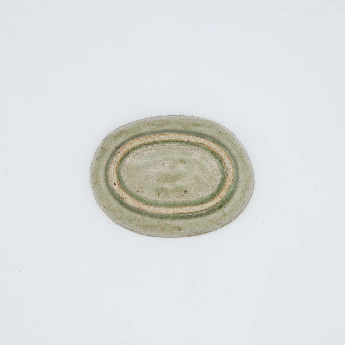 饗庭孝昌 青磁楕円皿 - 角皿・楕円皿 | 益子焼 陶庫