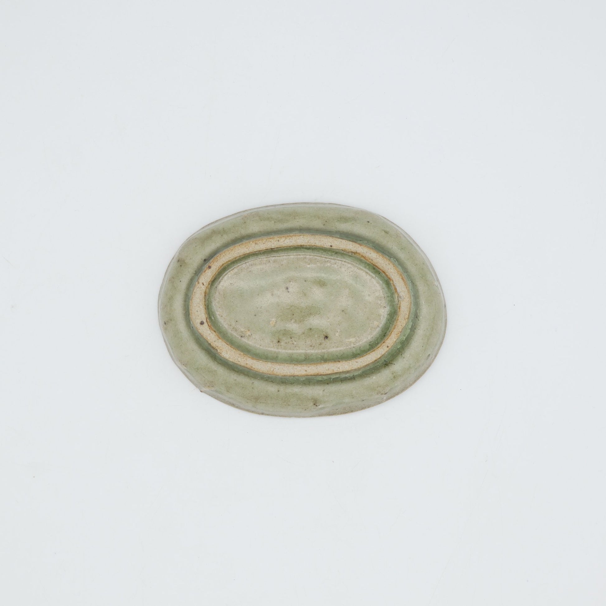 饗庭孝昌 青磁楕円皿 - 角皿・楕円皿 | 益子焼 陶庫