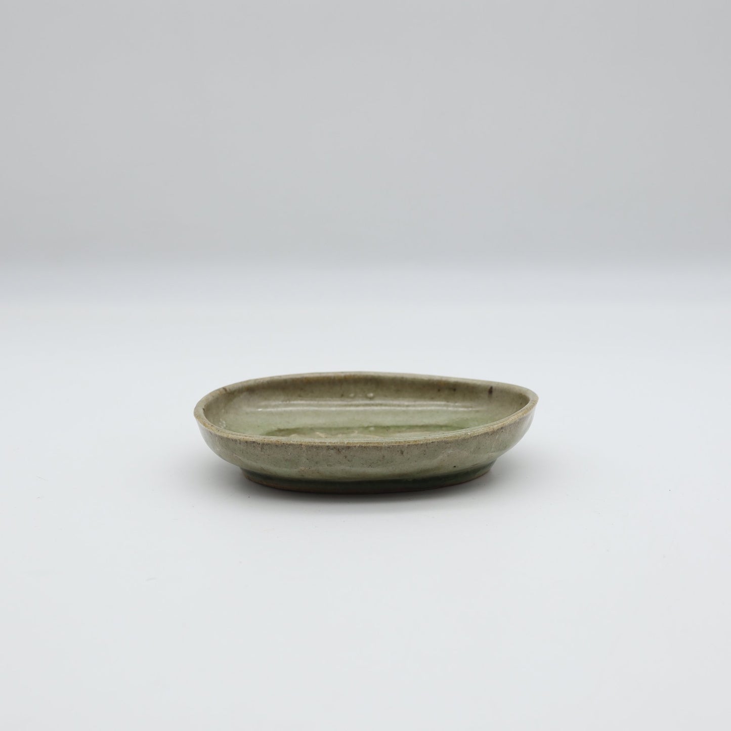 饗庭孝昌 青磁楕円皿 - 角皿・楕円皿 | 益子焼 陶庫