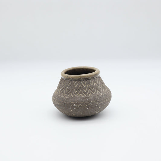 荻野善史 象嵌小壺 - 花器・壺 | 益子焼 陶庫