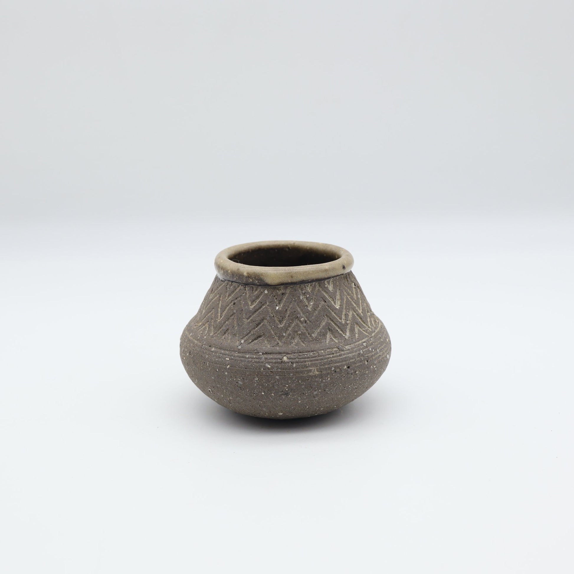 荻野善史 象嵌小壺 - 花器・壺 | 益子焼 陶庫
