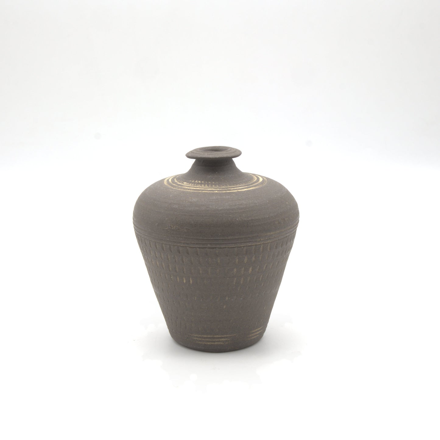 荻野善史 象嵌小壺 - 花器・壺 | 益子焼 陶庫