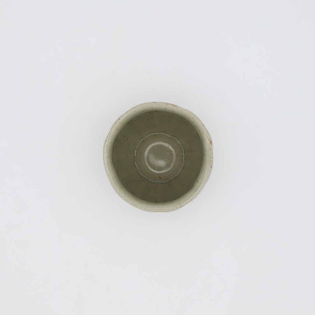 笠原良子 地釉輪花カップ - カップ・湯呑・猪口 | 益子焼 陶庫