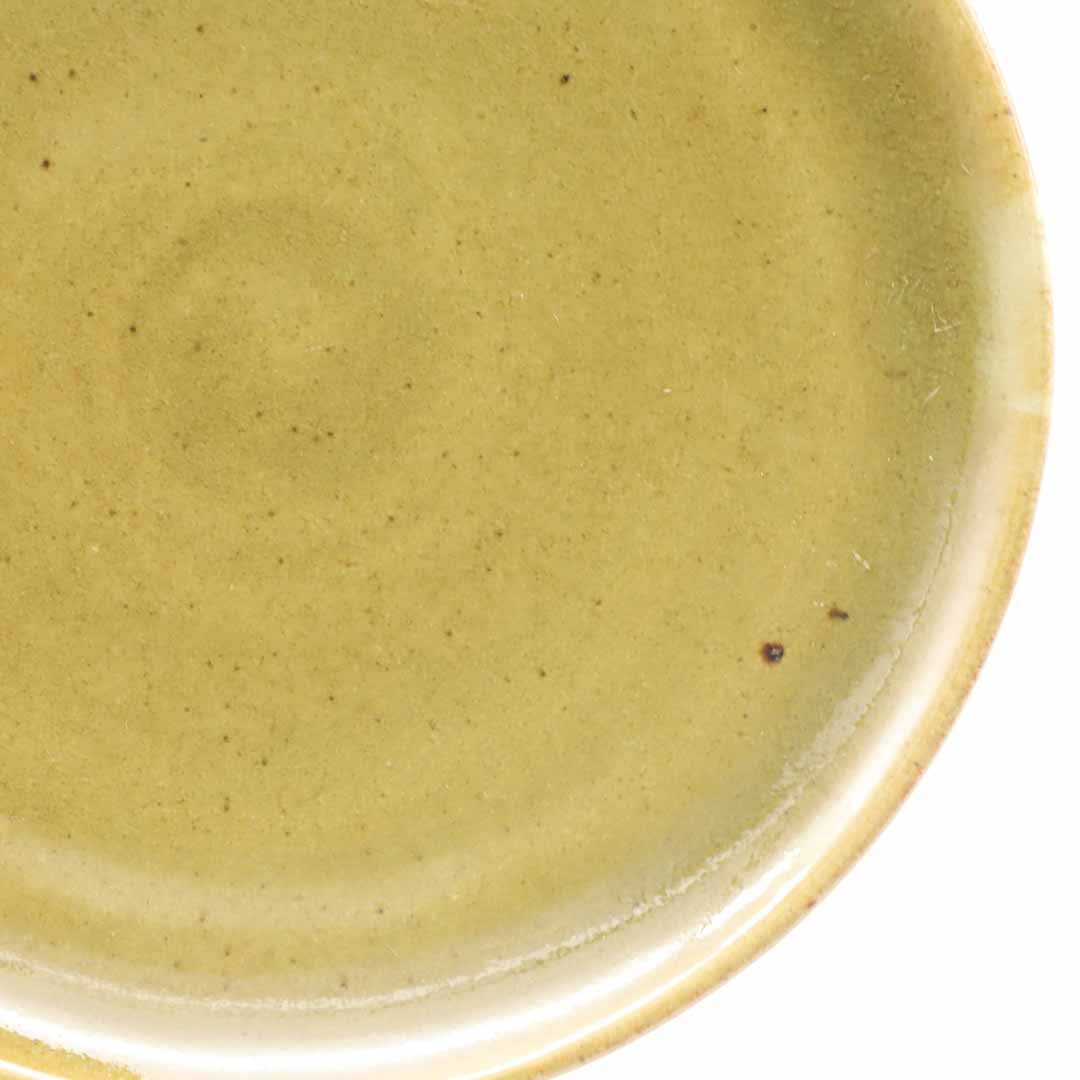 笠原良子 飴釉プレート６寸 - 丸皿 | 益子焼 陶庫