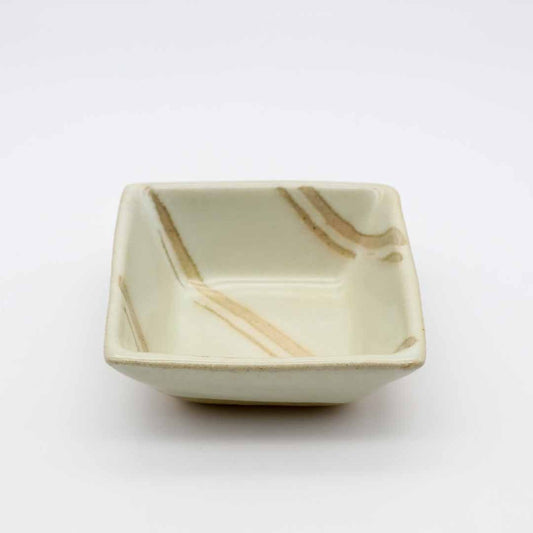 萩原芳典 角小鉢_糠釉 - 鉢・向付 | 益子焼 陶庫