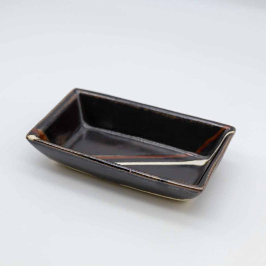 萩原芳典 長角小鉢_黒釉 - 鉢・向付 | 益子焼 陶庫