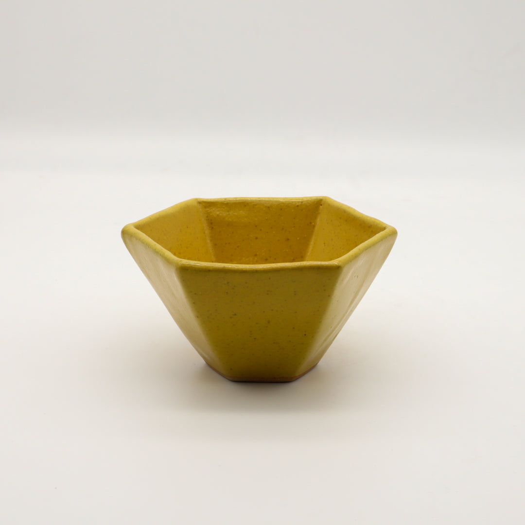 [Yaguchi Keiji] Hexagonal Bowl, Small, Yellow