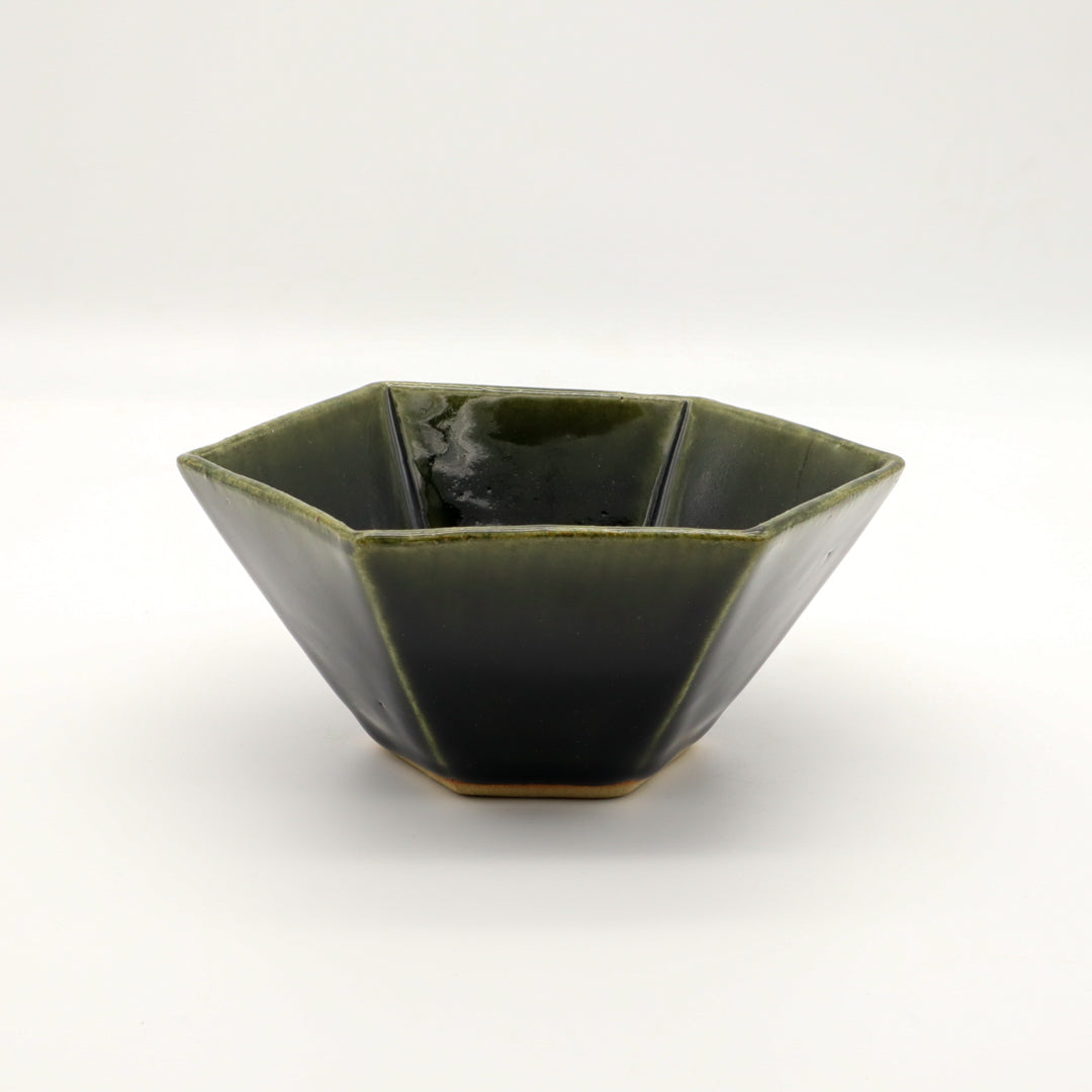 [Yaguchi Keiji] Large hexagonal bowl, gosu