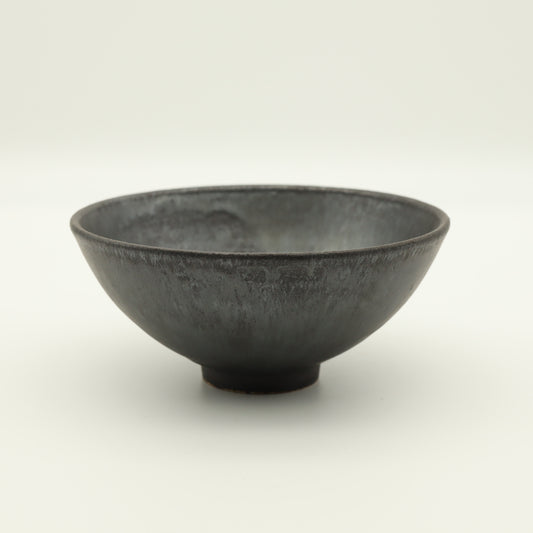 [Yoshinori Hagiwara] Black Matte Glazed Rice Bowl