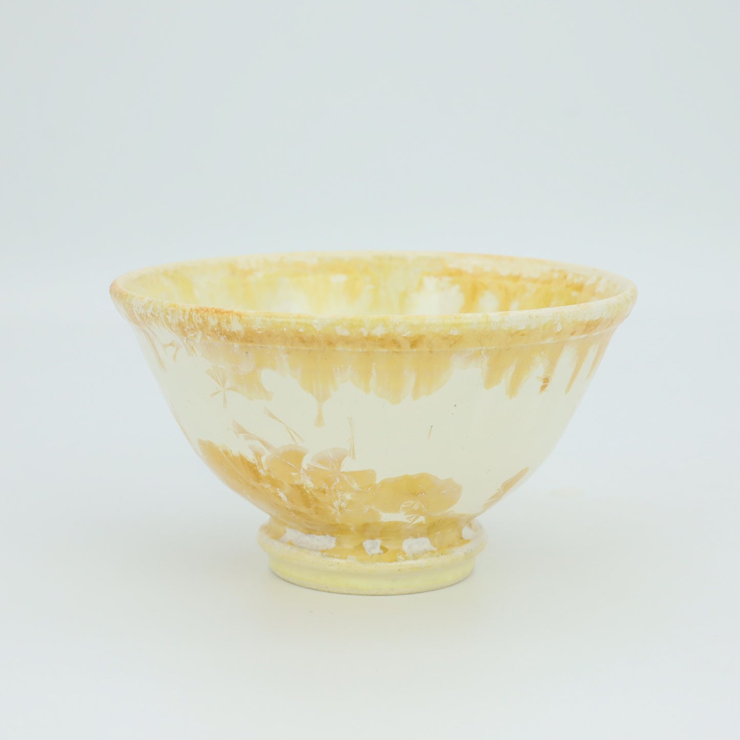 [Kazumi Mita] Crystal Glazed Rice Bowl, Small, Amber