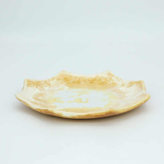 [Kazumi Mita] Octagonal Plate (Large) Amber